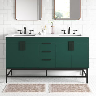 60 Inch Green Double Vanities You'll Love | Wayfair